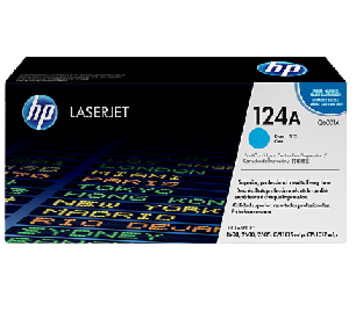 Mực in HP 124A Cyan LaserJet Toner Cartridge (Q6001A)